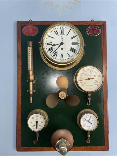 Vintage ship clock and - ship,