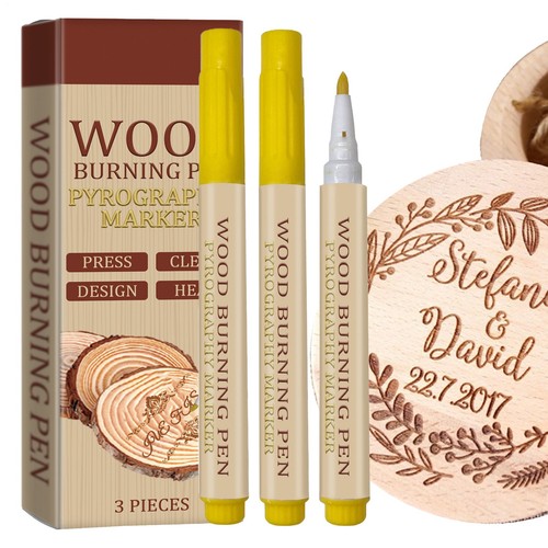 3pcs pyrography marker - 3pcs, wood