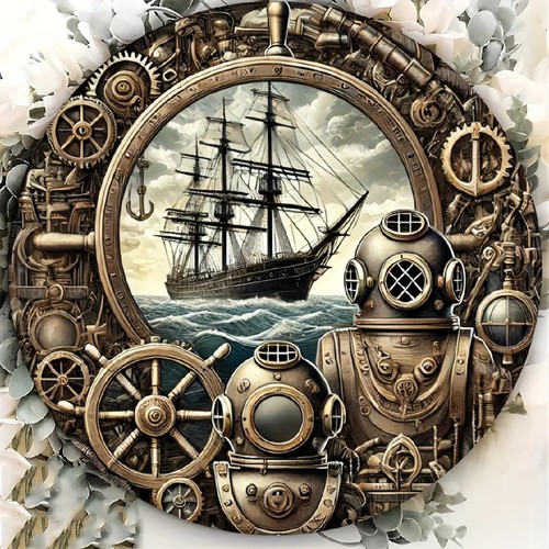 Wooden decor 8in - decor, nautical