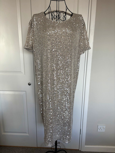 Asos silver sequin scoop neck - asos,