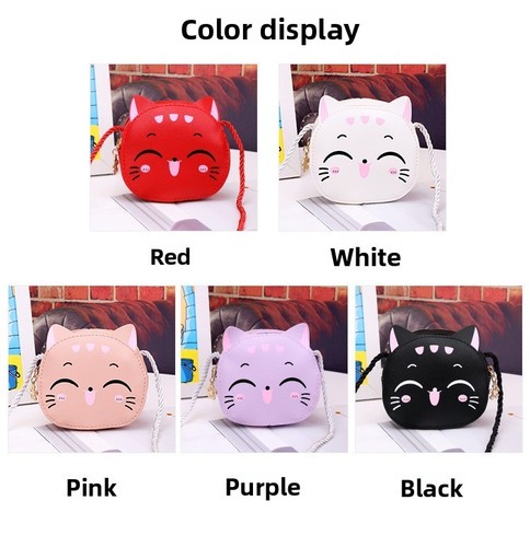 Cute cat silicone crossbody - cute,