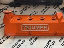 Triumph Dolomite Sprint Refurbished Gloss Orange Rocker Camshaft Cover 218063