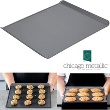 KitchenCraft Chicago Metallic Non-Stick Large Cookie Sheet Metal Grey CMET16614