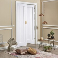 french doors white primed