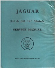 JAGUAR 3.4 & 3.8 S TYPE SALOON (1963-68) ORIGINAL FACTORY WORKSHOP MANUAL