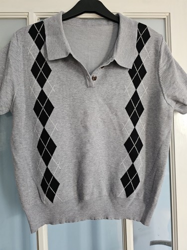 Ladies argyle grey - ladies,