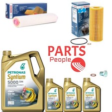 FOR BMW 330D M SPORT E91 SERVICE KIT 8L PETRONAS BOSCH OIL AIR FILTERS AND PLUG