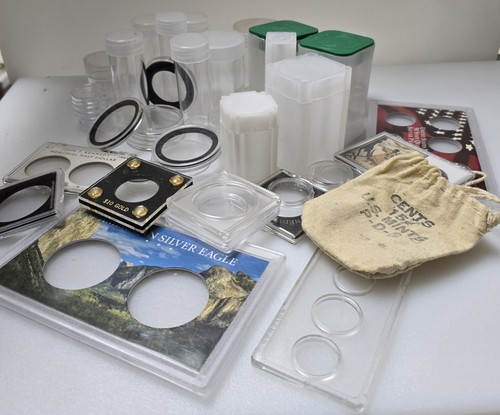 Coin collection supplies - collection,
