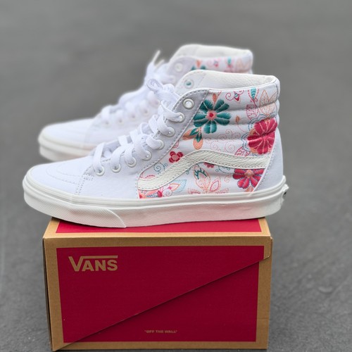 Embroidery inspired white vans - inspired,