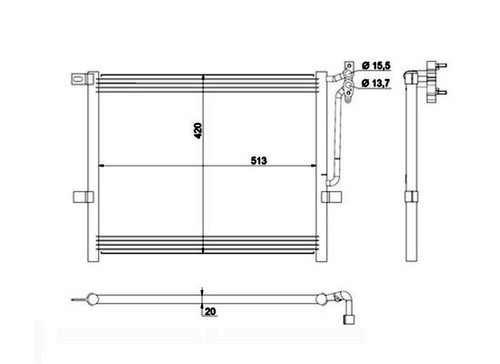 Mahle aircon condenser - aircon,