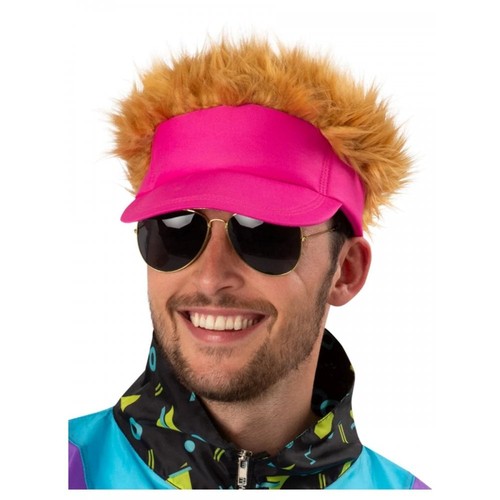 Adult neon pink visor - neon, hat