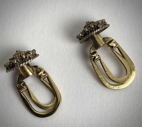 Antique 18k enamel - enamel, gold