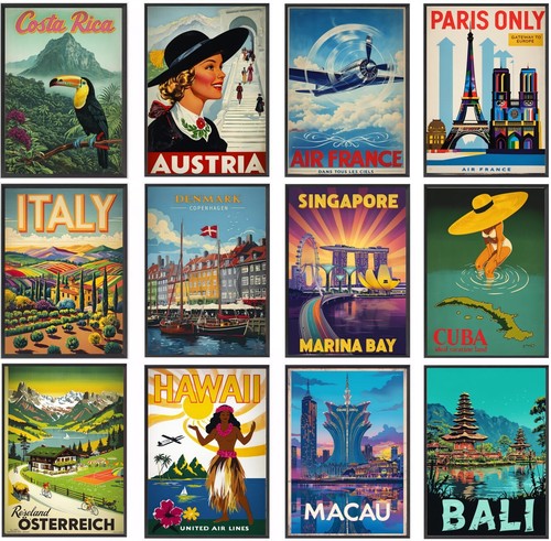 Vintage travel holiday poster - travel,