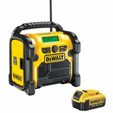 Dewalt DCR020 10.8-18V XR DAB(+)/FM Digital Jobsite Radio with 1 x 4.0Ah Battery