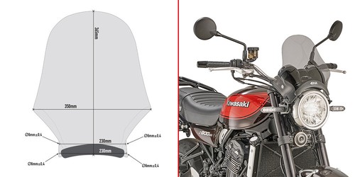 A201 givi smoked fairing - givi, for