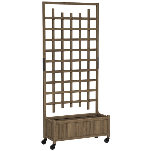 Wooden garden planter with - garden,
