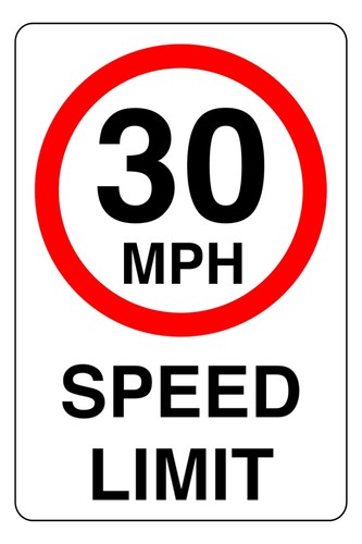 30mph speed limit - speed,