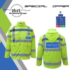 HI VIZ Security Rain Jacket