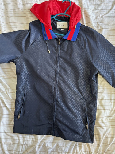 Gucci mens monogram hooded - gucci,