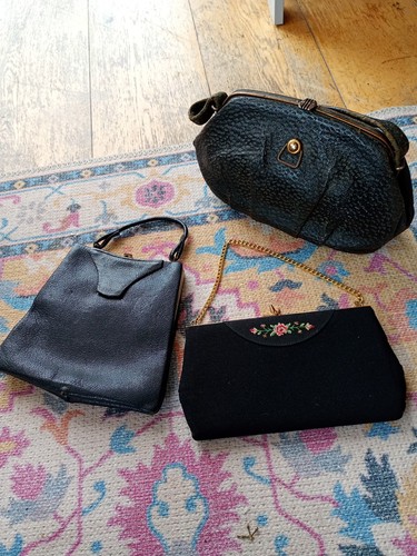 1950s handbags job lot - x,