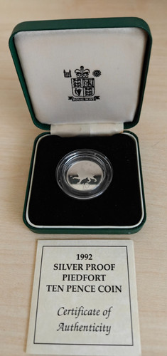 1992 silver piedfort proof - silver, 10p