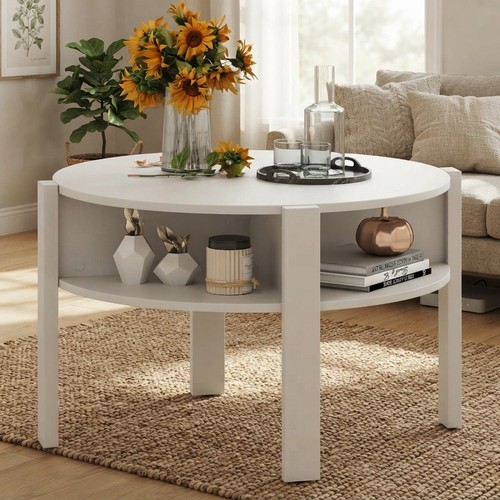 Modern white round - modern,