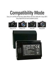 2-Pack 2280mAh NP-FZ100 Replacement Battery+Dual Charger Kit Sony A9 A7R III RIV
