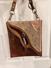 Authentic Bracher Emden Ladies Designer Swarovski Crystal Leather Crossbody Bag