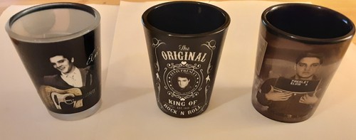Elvis shot glasses different - elvis,