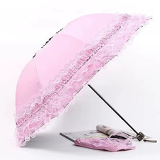 Vintage Lace Parasol Foldable