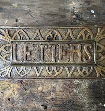 Antique Letterbox Brass