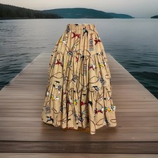 Sedona Stitchery Tiered Skirt Native American Southwestern Folk Art One Size
