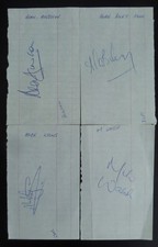 Everton Players  Autographs