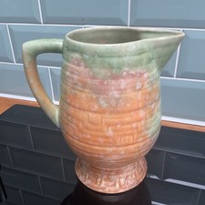 Beswick Art Deco Jug Vase 498 Multi-Coloured 9”/23cm 1940s