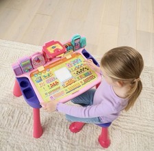 VTech Learn & Draw Activity Desk Pink – Educational Toy with Touch & Learn