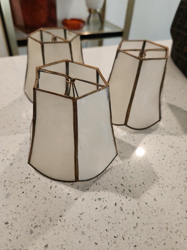 Vintage capiz shell brass - vintage,