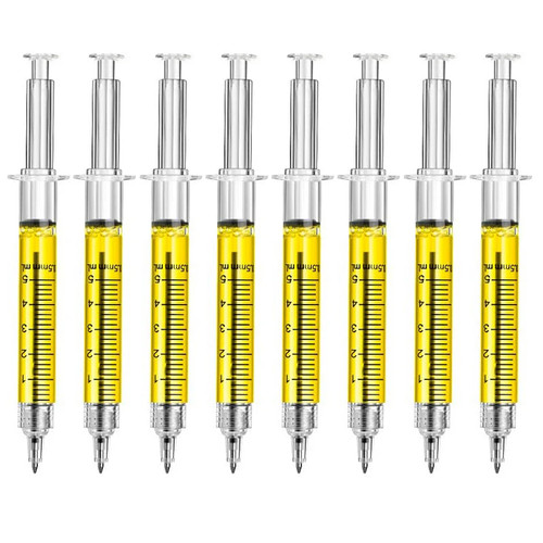 8pcs novelty syringe ballpoint - 8pcs,