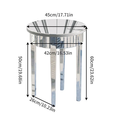 Mirrored console table - mirrored,