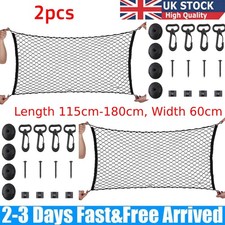 2x Black Cargo Nets for SUV