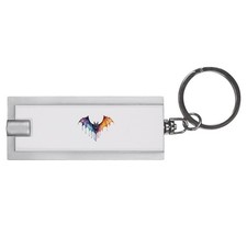 Colourful bat led keyring - led,