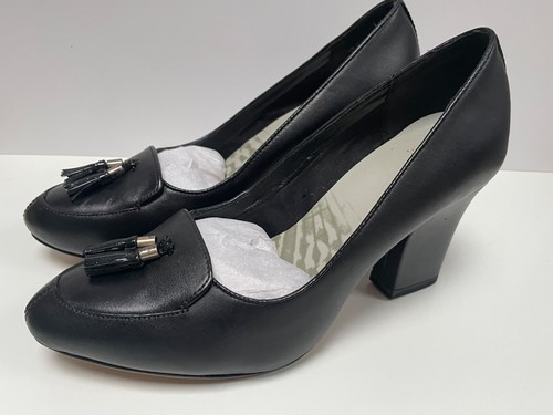 Clarks black leather shoes - shoes, uk