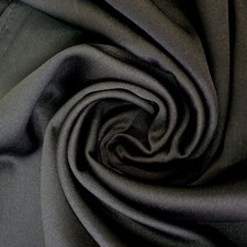 BLACK 100% COTTON SATIN