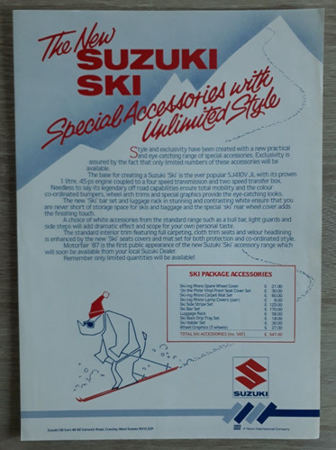 Suzuki sj410v ski special - sj410v,