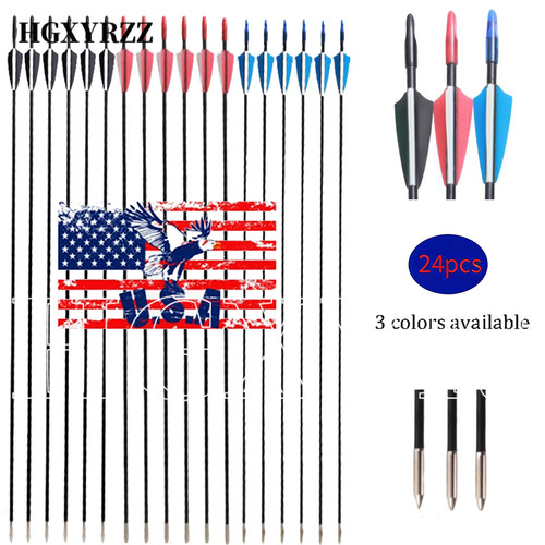 24pcs fiberglass arrows - 24pcs,