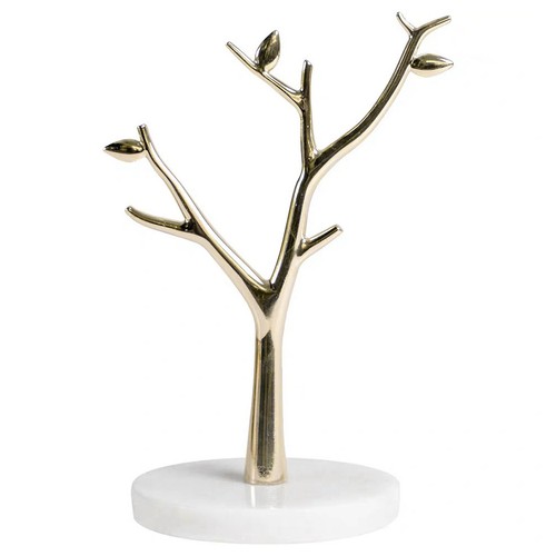 Golden tree jewelry hanging - golden,
