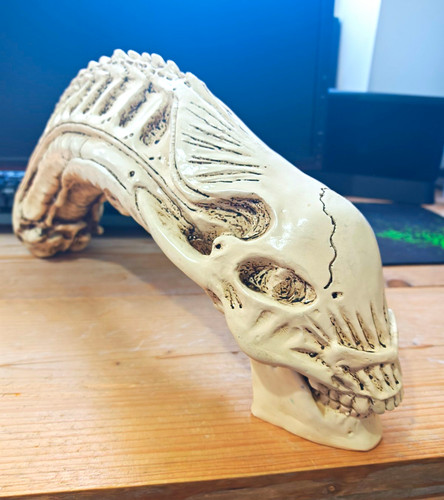 Alien xenomorph skull figure - xenomorph,