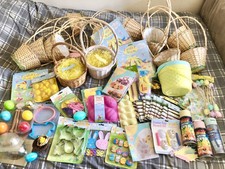 Huge Joblot Kids EASTER EGG HUNT Party Cello Bags Mold Baskets Decorations