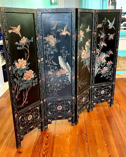Vintage asian panel black - asian, 4