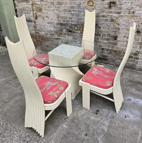 Bamboo retro dining table and - bamboo,
