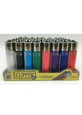 Clipper Reusable Lighters, Refillable Lighters, Full Case Of 40 SPECIAL OFFER